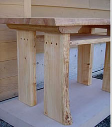 机やテーブルの天然木の天板と脚の製作販売